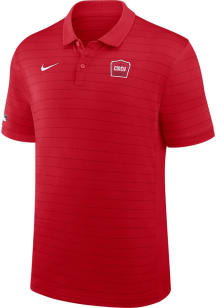 Nike Cincinnati Reds Mens Red Authentic Collection City Connect Short Sleeve Polo