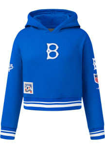 Pro Standard Brooklyn Dodgers Girls Blue Retro Classics Long Sleeve Hooded Sweatshirt