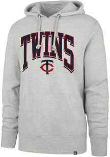 47 Minnesota Twins Mens Grey Walk Tall Headline Long Sleeve Hoodie