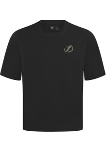 Levelwear Tampa Bay Lightning Black Signature Knit Copper Short Sleeve Fashion T Shirt