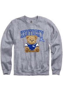 Summit Sportswear Kentucky Wildcats Womens Grey Bear Necessities Crew Sweatshirt