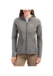 Cutter and Buck West Virginia Mountaineers Womens Graphite Vault Adapt Eco Light Weight Jacket