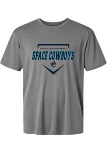 Summit Sportswear Sugar Land Space Cowboys Graphite Homeplate Short Sleeve T Shirt