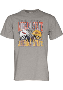 Blue 84 Arizona State Sun Devils Grey Heather Football vs Morgan State Bears Short Sleeve T Shirt