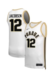 Daniel Jacobsen  Nike Purdue Boilermakers White NIL Name And Number Jersey