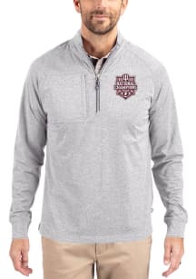 Cutter and Buck Indiana Hoosiers Mens Grey 2025 College Football National Champions Adapt Heathere..