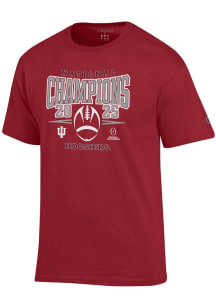 Champion Indiana Hoosiers Crimson 2025 College Football Champions Jersey Short Sleeve T Shirt