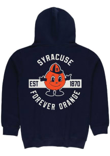 Summit Sportswear Syracuse Orange Mens Navy Blue Front Back Long Sleeve Full Zip Jacket