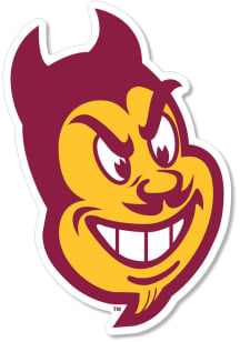 Arizona State Sun Devils 2" Sun Devil Head Dizzler Stickers - Maroon
