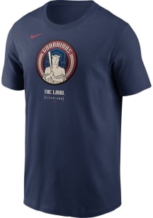 Nike Cleveland Guardians Navy Blue City Connect Logo Short Sleeve T Shirt