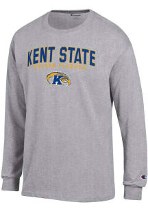 Champion Kent State Golden Flashes Grey Double Arch Jersey Long Sleeve T Shirt
