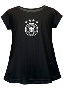 Vive La Fete Germany National Team Girls Black Quinn Short Sleeve Tee
