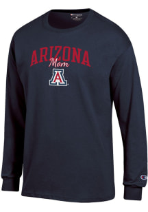 Champion Arizona Wildcats Navy Blue Script Mom Jersey Long Sleeve T Shirt