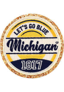 Stoney Clover Lane Michigan Wolverines Lets Go Blue Circle Patch