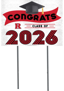 Rutgers Scarlet Knights KH Sports Fan Class of 2026 Yard Sign - Red