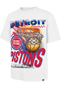 47 Detroit Pistons White Jimbo Short Sleeve Fashion T Shirt