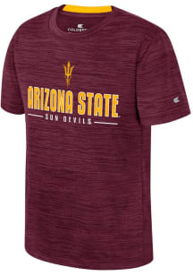 Colosseum Arizona State Sun Devils Youth Maroon Anderson Short Sleeve T-Shirt