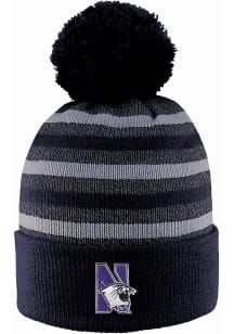 LogoFit Northwestern Wildcats Black Doc Marled Mens Knit Hat