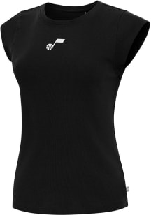 Antigua Utah Jazz Womens Navy Blue Show Off Short Sleeve T-Shirt