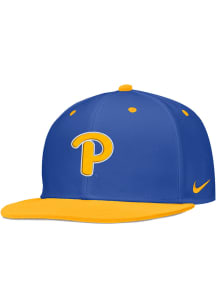 Nike Pitt Panthers Mens Blue 2T Aero True On-Field Baseball Fitted Hat