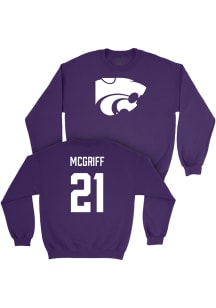 Khamari McGriff K-State Wildcats Mens Purple NIL Legacy Player Crew