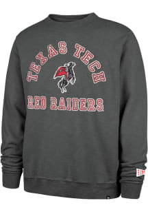 47 Texas Tech Red Raiders Mens Black Calderwood Long Sleeve Fashion Sweatshirt