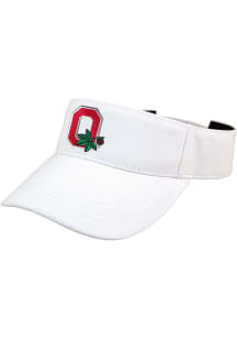 LogoFit Ohio State Buckeyes Mens White Slice Adjustable Visor