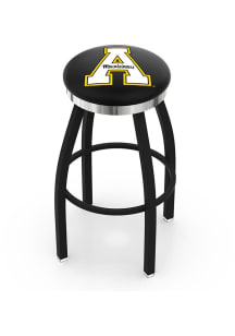 Appalachian State Mountaineers Chrome Seat Pub Stool - Black