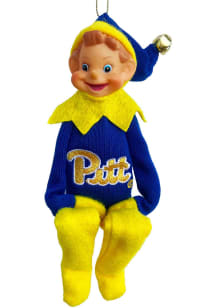 Pitt Panthers 12inch Elf Ornament - Blue