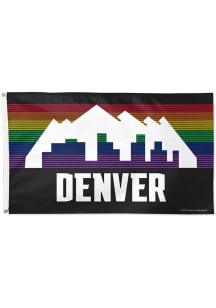 Denver Nuggets 2025 City Edition 3x5 Grommet Silk Screen Grommet Flag - Navy Blue