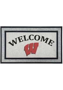 Wisconsin Badgers Welcome 18x30 Door Mat