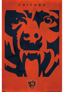 Chicago Bears Logo 25 Unframed Poster