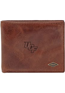 UCF Knights Leather FlipID Mens Bifold Wallet