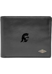 USC Trojans Leather FlipID Mens Bifold Wallet