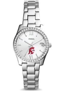 Fossil USC Trojans Scarlette Mini Stainless Steel Classic Womens Watch