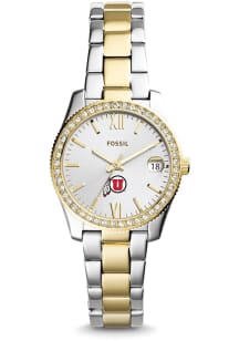 Fossil Utah Utes Scarlette Mini Stainless Steel Womens Watch