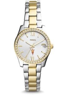 Fossil Arizona State Sun Devils Scarlette Mini Stainless Steel Womens Watch