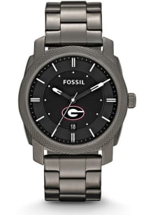 Fossil Georgia Bulldogs Machine Stainless Steel Mens Watch