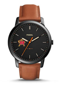 Fossil Maryland Terrapins Minimalist Slim Leather Mens Watch