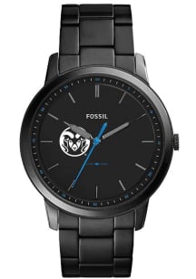 Fossil Colorado State Rams Minimalist Slim Stainless Steel Mens Watch