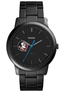 Fossil Florida State Seminoles Minimalist Slim Stainless Steel Mens Watch