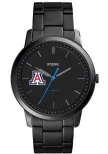 Fossil Arizona Wildcats Minimalist Slim Stainless Steel Mens Watch