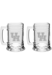 Houston Cougars Hand Etched 15oz Colonial Tankard Set Stein - White