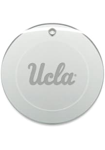 UCLA Bruins Hand Etched Round Ornament - White
