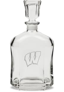 Wisconsin Badgers Hand Etched Whiskey 23.75oz Decanter