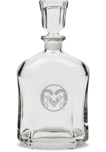 Colorado State Rams Hand Etched Whiskey 23.75oz Decanter