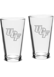 UCF Knights Hand Etched 16oz Pub Set Pint Glass - White