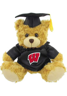 Wisconsin Badgers Jardine  Graduation Bear Plush - Black