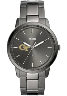Fossil GA Tech Yellow Jackets Minimalist Stainless Steel Mens Watch