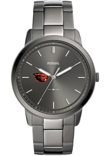 Fossil Oregon State Beavers Minimalist Stainless Steel Mens Watch
